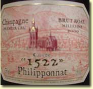 Philipponnat 2000 Cuvee 1522 Grand Cru Rose