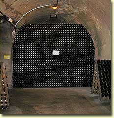 Bottles in Ruinart caves