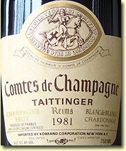 1981 Taittinger Comtes de Champagne Blanc de Blancs