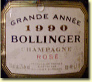 1990 Bollinger Grande Annee Rose