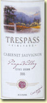 2005 Trespass Cabernet Sauvignon Estate