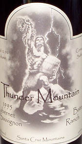 1997 Thunder Mountain Cab Bates Ranch label