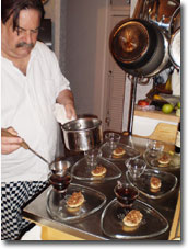 Mushroom Consommé with Chanterelle Crostini 