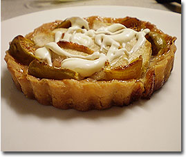 Apple Fig Tarte with Creme Fraiche