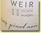 Mike Weir wine label