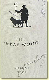 JIM BARRY THE MCRAE WOOD SHIRAZ