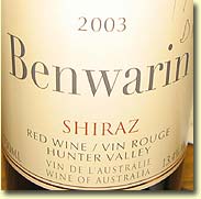 BENWARIN SHIRAZ 2003