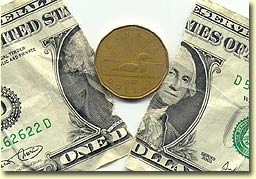 American dollar and the Loonie