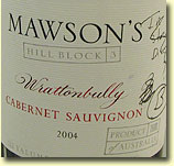 MAWSON'S WRATTONBULLY CABERNET SAUVIGNON 2004