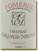 CHATEAU GRANGE-NEUVE 2003