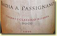 ANTINORI BADIA A PASSIGNANO CHIANTI CLASSICO RISERVA