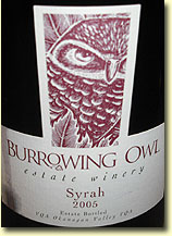 BURROWING OWL SYRAH 2005
