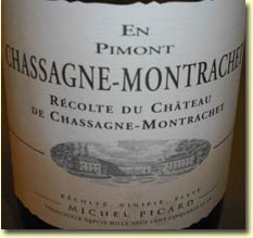 CHATEAU DE CHASSAGNE-MONTRACHET EN PIMONT CHASSAGNE-MONTRACHET 2003