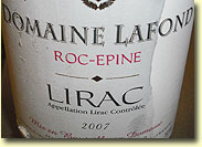 DOMAINE LAFOND ROC-EPINE LIRAC 2007