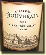 Chateau Souverain Syrah