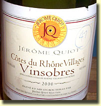 JEROME QUIOT VINSOBRES 