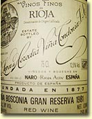 1981 Vina Bosconia Gran Reserva