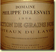 1996 Domaine Phillipe Delesvaux SGN Coteaux du Layon
