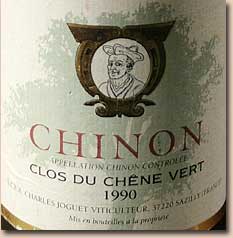 1990 Charles Joguet Chinon Clos du Chene Vert
