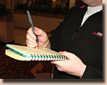 Larry takes good notes!