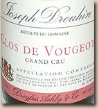 1989 Joseph Drouhin Clos de Vougeot Grand Cru