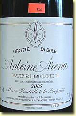 Antoine Arena, 2005 Patrimonio Rouge, Grotte di Sole