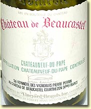 Chateau de Beaucastel Chateauneuf du Pape 1990