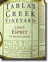 Tablas Creek Esprit du Beaucastel Rouge 2005
