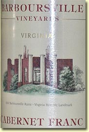 Barboursville Cabernet Franc 1998