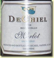 Rockbridge Winery DeChiel Merlot 1998