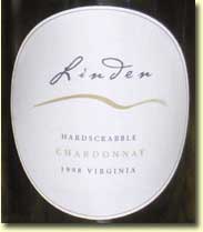 Linden Hardscrabble White (100% Chardonnay) 1998