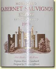 Barboursville Cabernet Sauvignon Reserve 1998