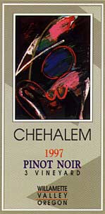 Chehalem '97 Pinot label