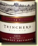 2000 Trinchero RSVP Napa Cabernet Sauvignon Lewelling