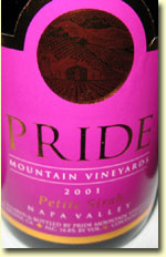 Pride Mountain Petite Sirah 2001