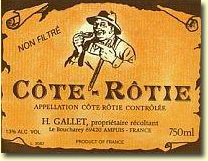 2004 Cote Rotie, H. Gallet