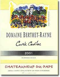 2001 Domaine Berthet-Rayne Chteauneuf du Pape Cuve Cadiac
