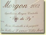 2002 Jean Foillard Morgon