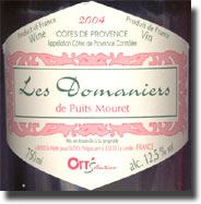 Domaine Ott Les Domaniers de Puits Mouret Ctes de Provence Ros