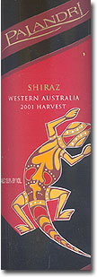 2001 Palandri Western Australia Shiraz