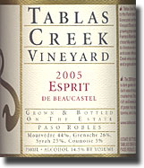 2005 Tablas Creek Paso Robles Esprit de Beaucastel