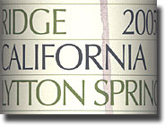 2005 Ridge Dry Creek Valley Lytton Springs