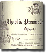 2001 Raveneau Chablis Chapelot