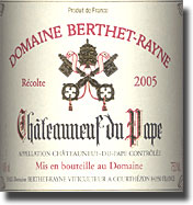 2005 Domaine Berthet-Rayne Chateauneuf du Pape Tradition Rouge