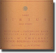 2001 Sean Thackrey Sirius Old Vines Mendocino Petite Sirah Eaglepoint Ranch