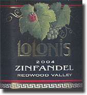 2004 Lolonis Redwood Valley Zinfandel