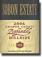 2006 Sobon Estate Zinfandel Hillside Amador County