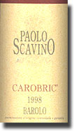 1998 Paolo Scavino Barolo Carobric