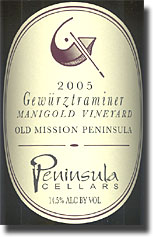 2005 Peninsula Cellars Old Mission Peninsula Manigold Vineyard Gewurztraminer