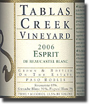 2006 Tablas Creek Esprit de Beaucastel Blanc